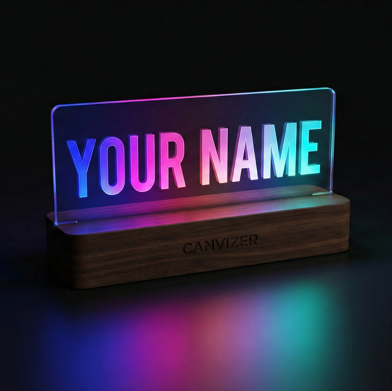 RGB Name Lamp